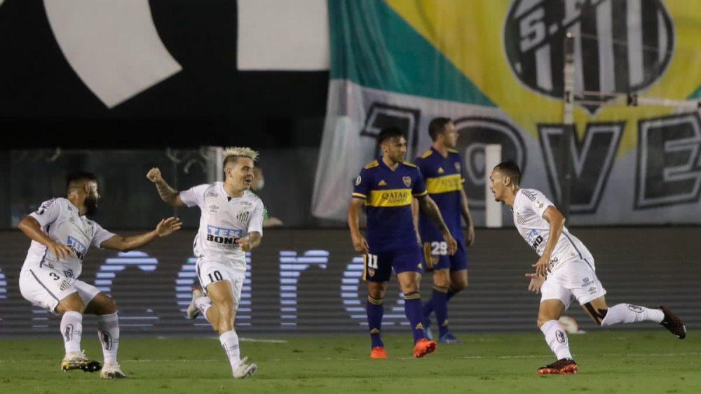Santos despachó con goleada de la Libertadores a Boca