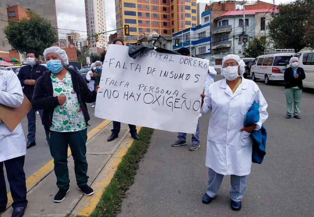 Protesta de personal sanitario  por “condiciones dramáticas”