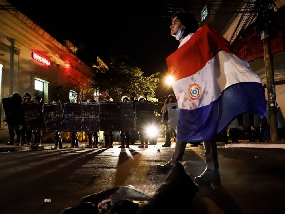 Tercera jornada de  protestas en Paraguay