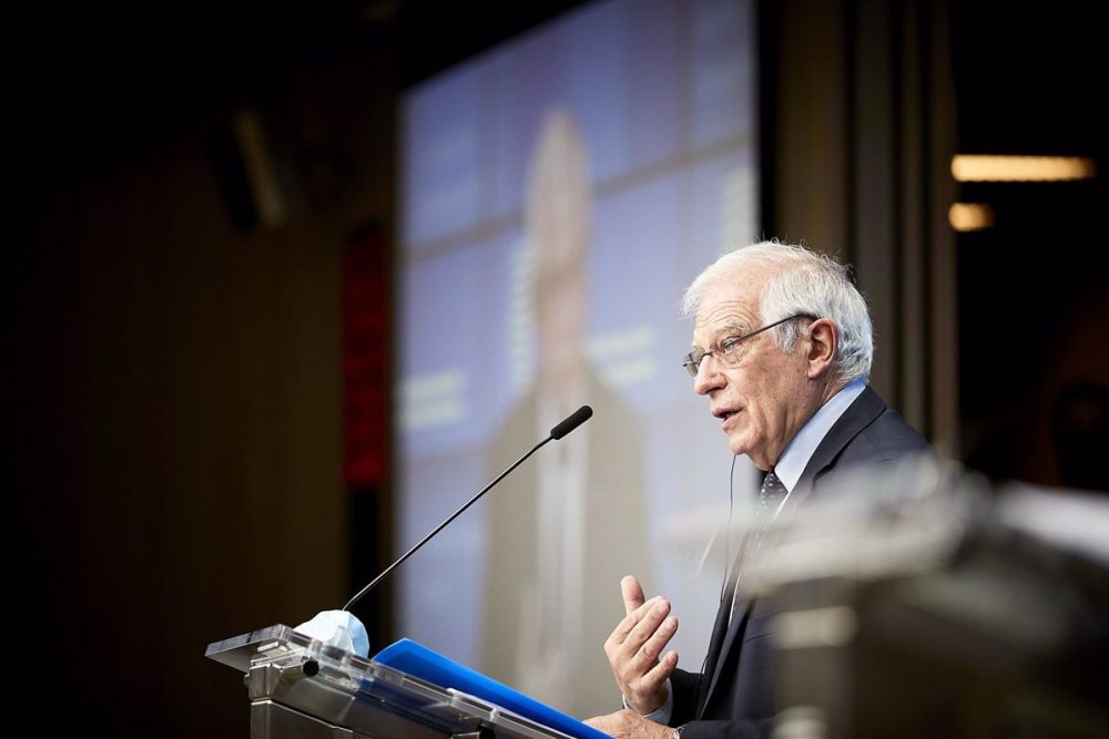 Josep Borrell explica a puerta  cerrada en Eurocámara a Rusia
