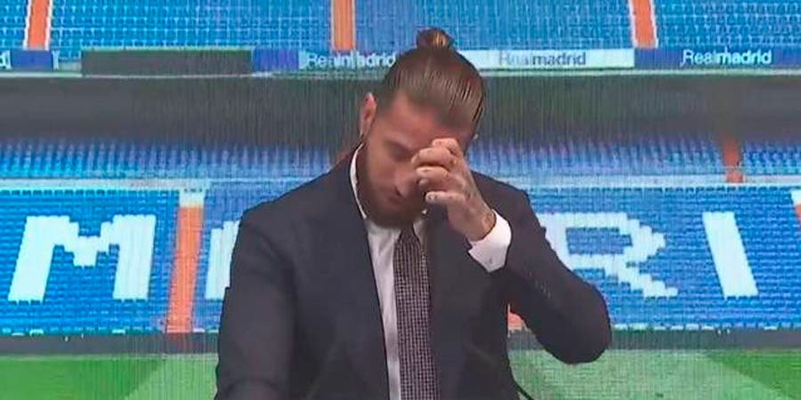 Sergio Ramos se fue del Real Madrid  con llanto emotivo