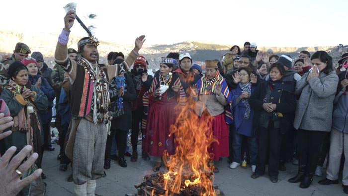 Ceremonias para recibir Año Nuevo  Aymara en medio de restricciones