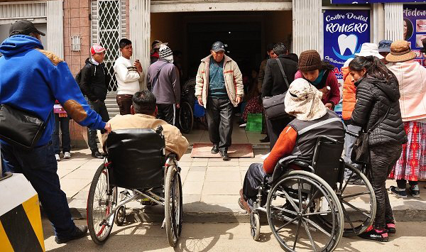 Trabajadores municipales con discapacidad en emergencia