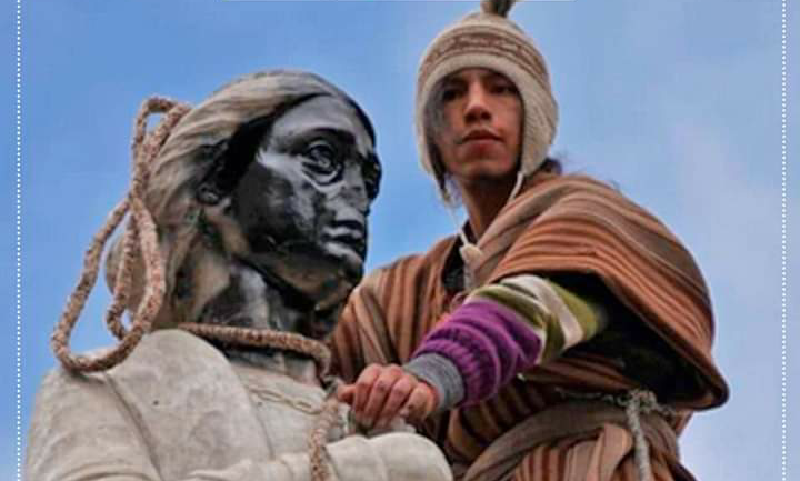 Ciudadanía paceña repudia actos vandálicos contra una estatua