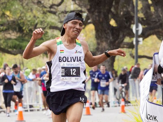 Garibay hace  historia en la Maratón de Buenos Aires