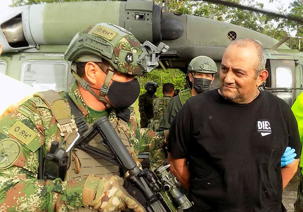 Capturan en Colombia a prófugo  narcotraficante alias Otoniel