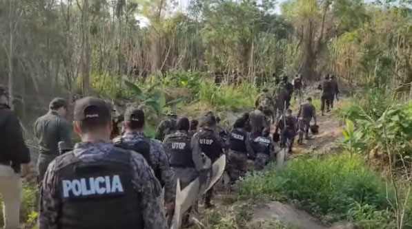 Más de 200 efectivos policiales  fueron desplegados en Guarayos