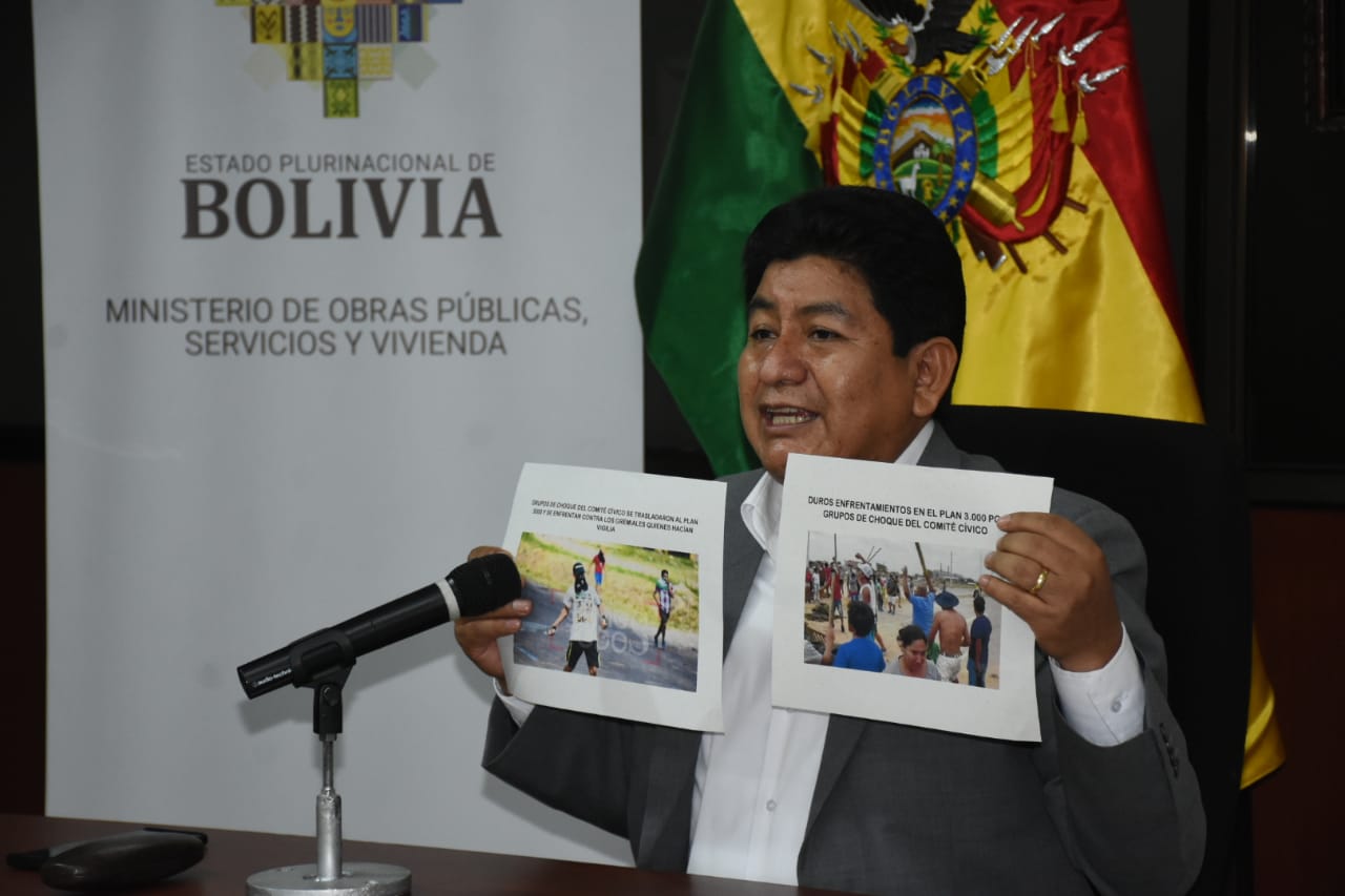 Ministro Montaño reclama apoyo  de Fenta ante paro de cívicos