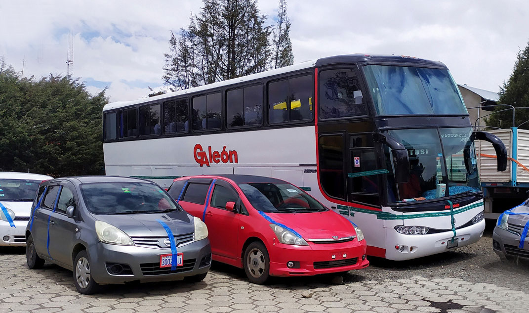Comisan 22 vehículos valuados en Bs 3,5 millones en La Paz