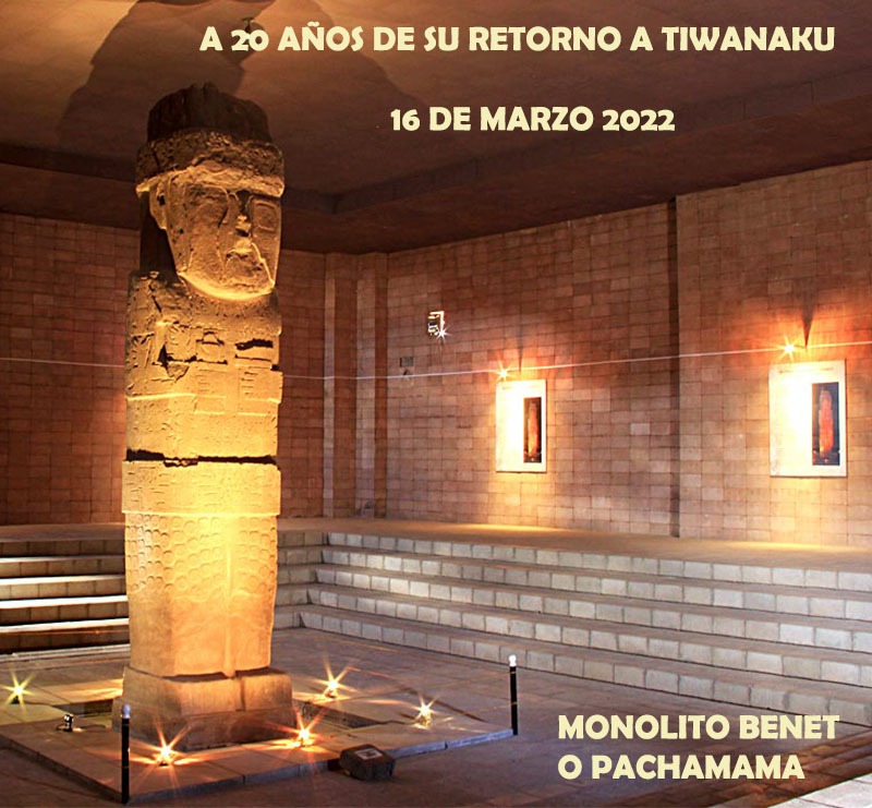 20 años después del traslado del monolito Bennett a Tiwanaku