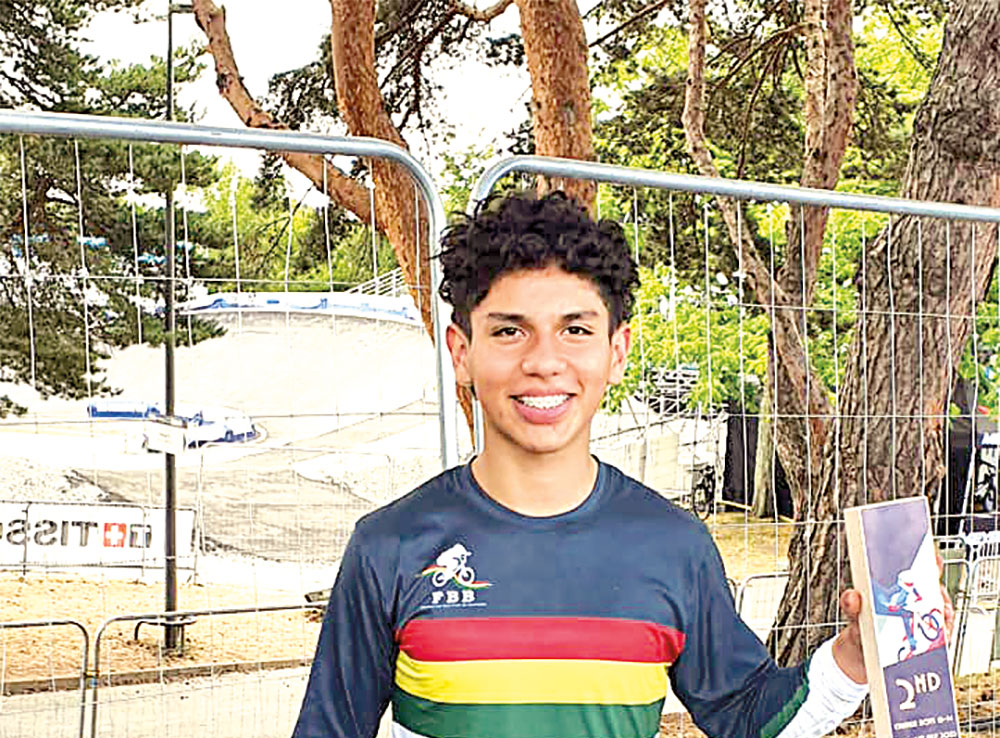 Ordóñez es subcampeón mundial en BMX