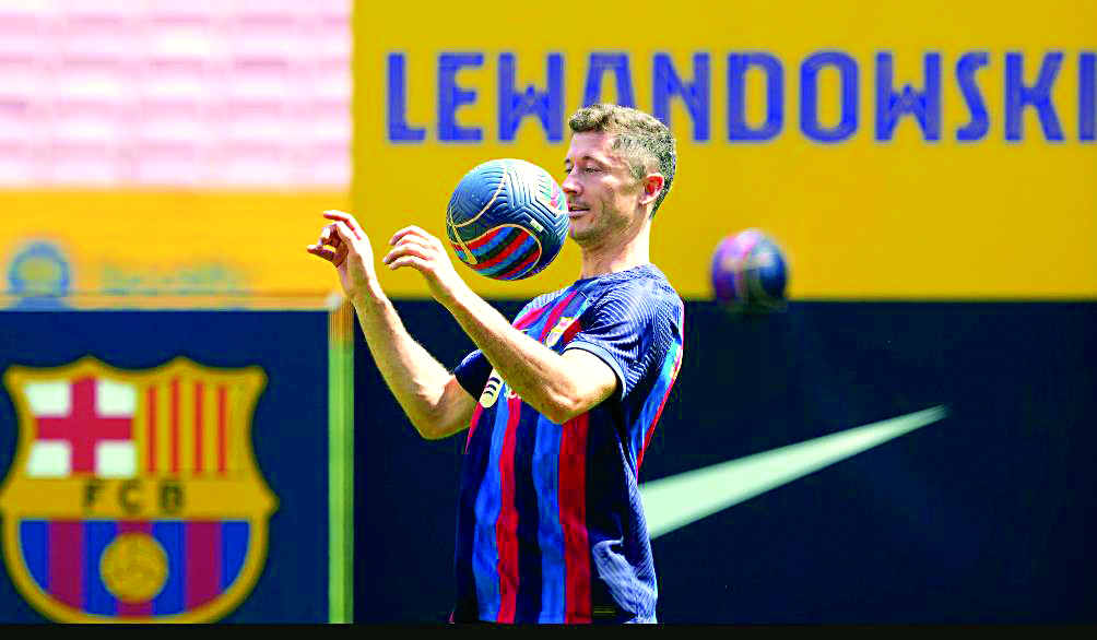 Lewandowski, “orgulloso” del desafío con el Barza