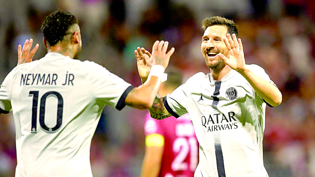 El PSG goleó al Clermont con doblete de Messi