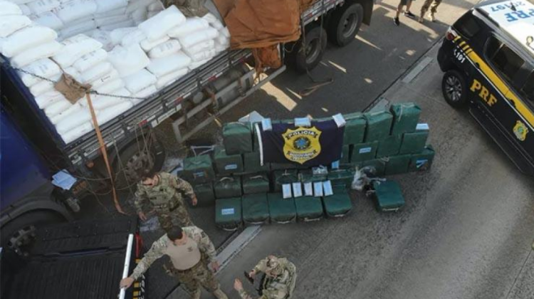 Secuestran 1,2 toneladas de  droga proveniente de Bolivia