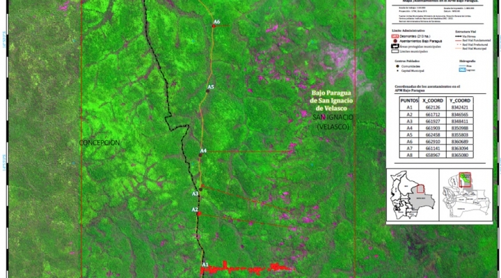Deforestación continúa  en el Bajo Paraguá