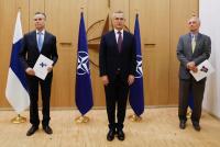 Suecia y Finlandia entregaron  solicitud de ingreso a la OTAN