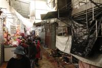 Incendio en el mercado  La Pampa consume casetas