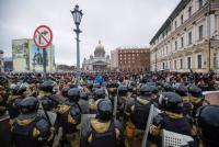 Más de mil detenidos en protestas  contra movilización anunciada