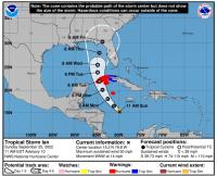 Miami sale de la trayectoria de la  tormenta Ian y va hacia el Caribe